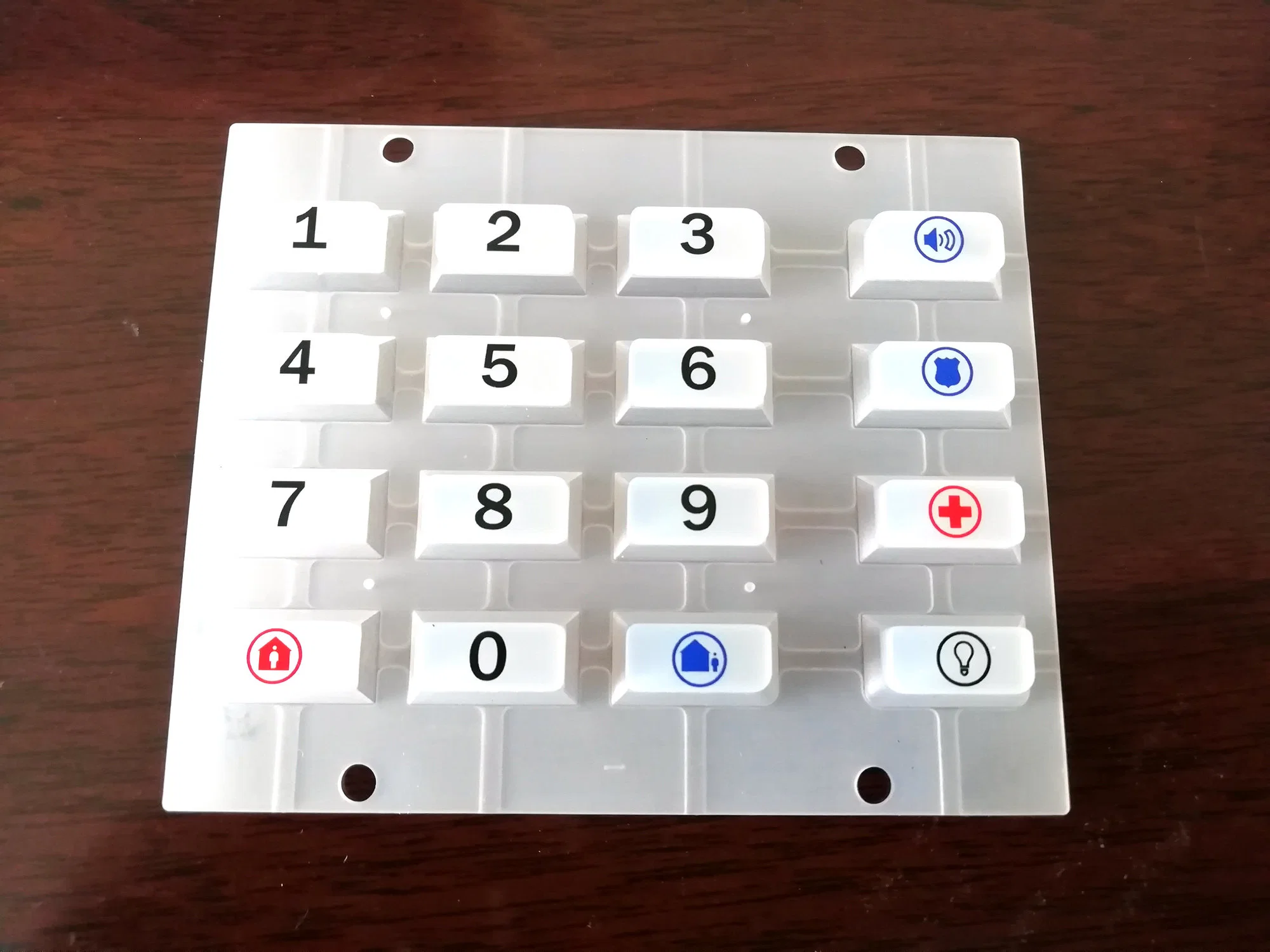 Custom Silicone Rubber Remote Control Keypad Keyboard with Graphic Printing Overlay