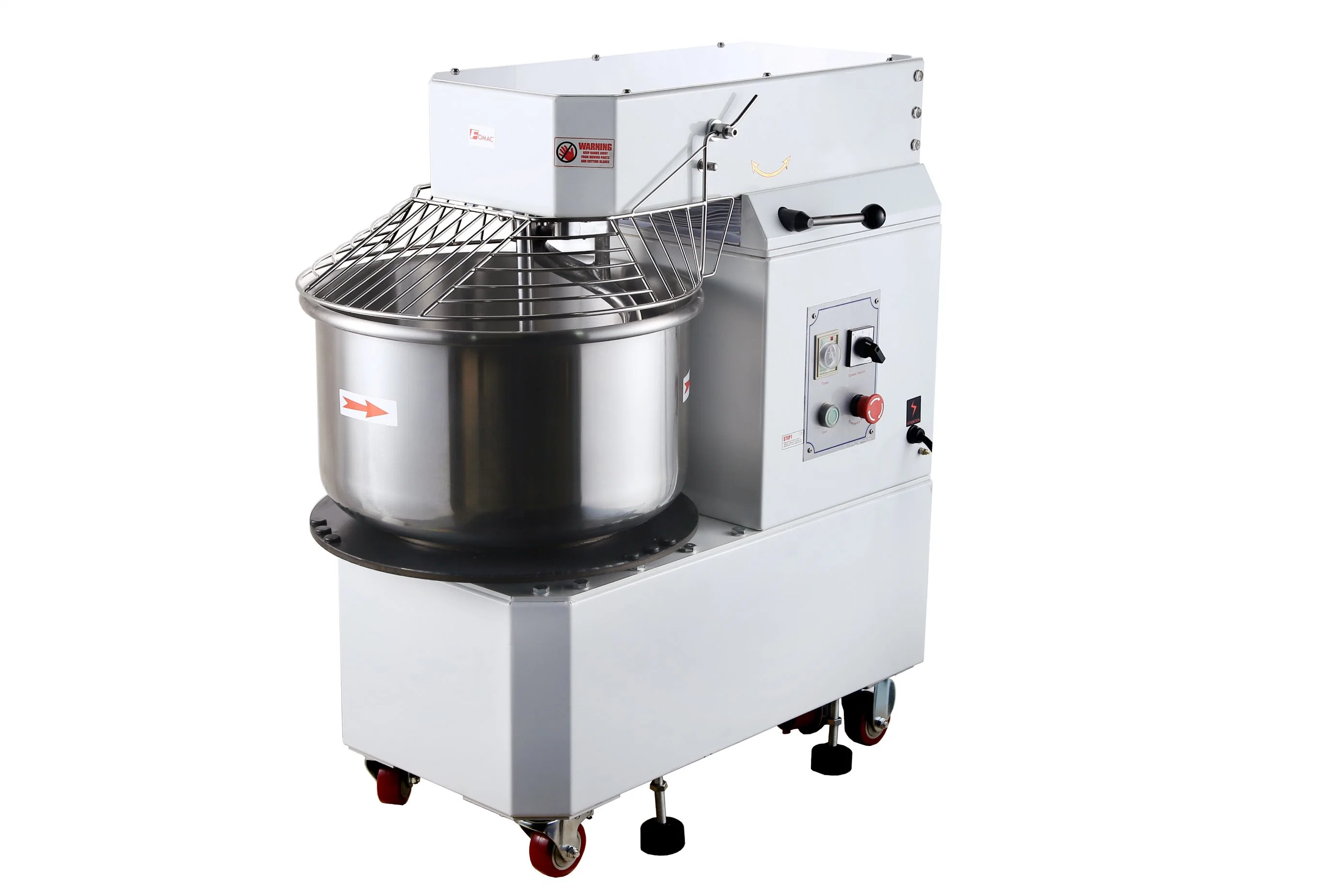 Rising Head and Fixing Bowl Double Speed Spiral Mixer Machine Htd20