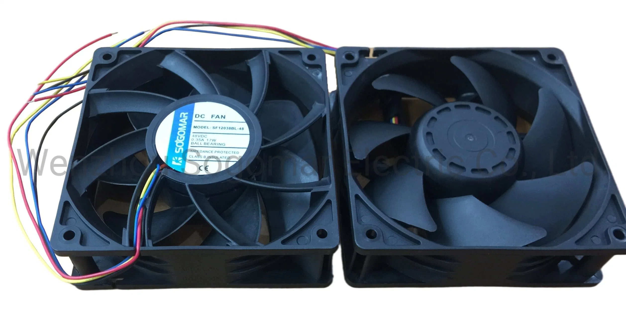 Plastic Frame DC Motor 120*120*38mm DC Welding Machine Cooling Fan 12038 12V, 24V, 48V