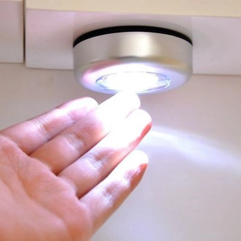 Luz nocturna inalámbrico accionado por batería toca toque Stick-Lámpara de luz en push para Armarios roperos, armarios, contadores o utilidad de las habitaciones Bl16193