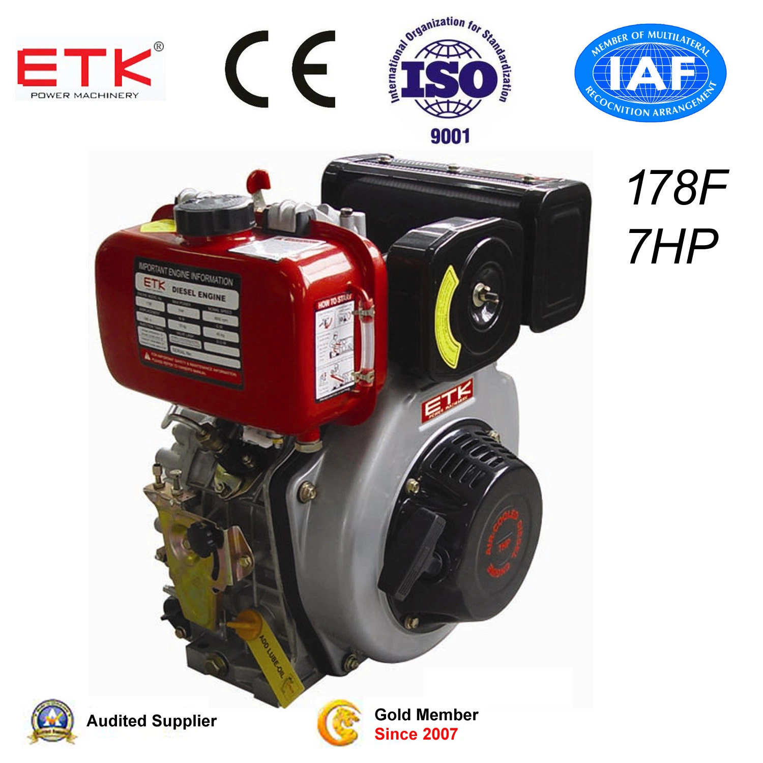 CE Approved Air-Cooled Diesel Engine