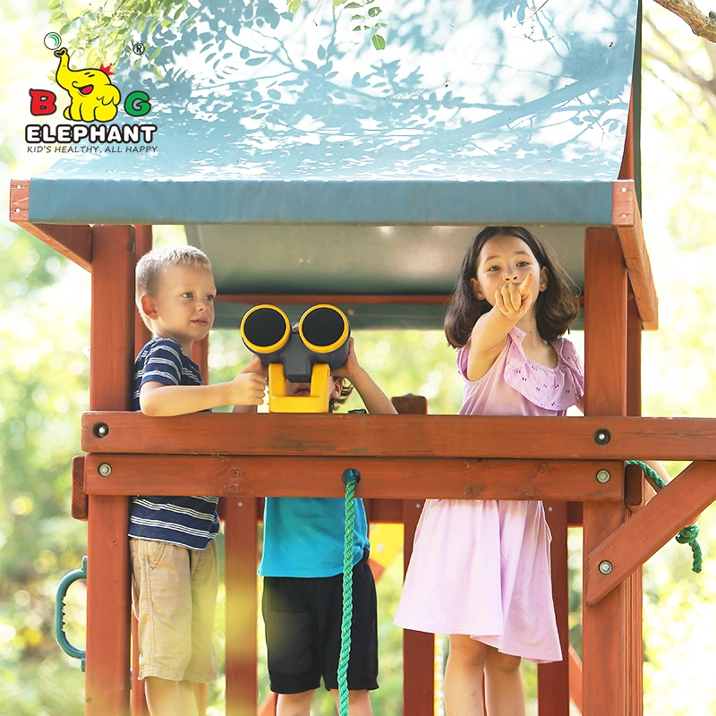 Parque infantil pirata Monocular de juguete de plástico Playset columpios