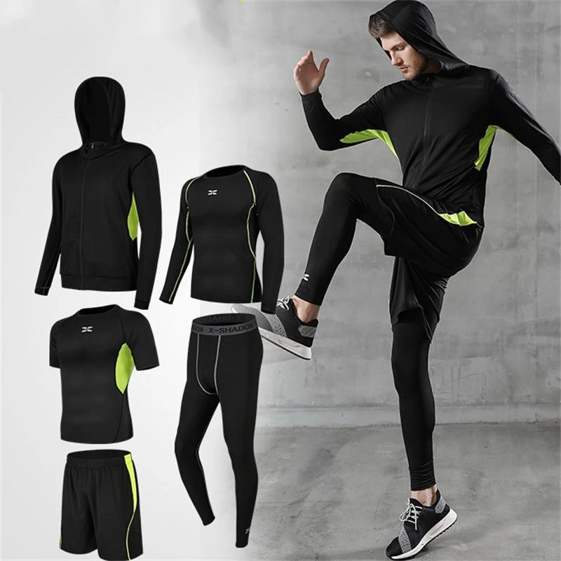 ملابس اللياقة البدنية من اليجاو للرجال S، سراويل الركض الضيّقة سريعة الجفاف