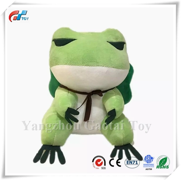 Kawaii Plüsch Puppe Spielzeug Reisen Frosch Zwei Dimensionen Cure Throw Kissen mit abnehmbarem Hut Soft Anhänger Zeug Spielzeug für Erwachsene Kinder