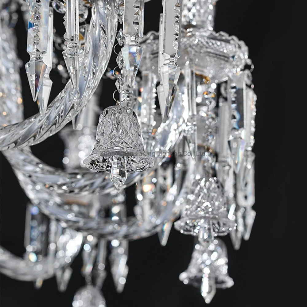 36 Light New Design Baccarat Large Crystal Candle Hanging Lights Decoration Ceiling Lamp Chandelier