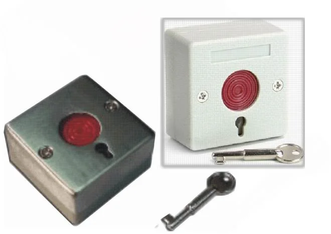 Stainless Steel Wired Key Switch Plate for Emergency