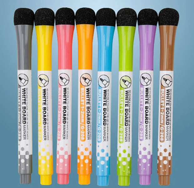 Magnetic Whiteboard Marker with Eraser for Stationery Supply