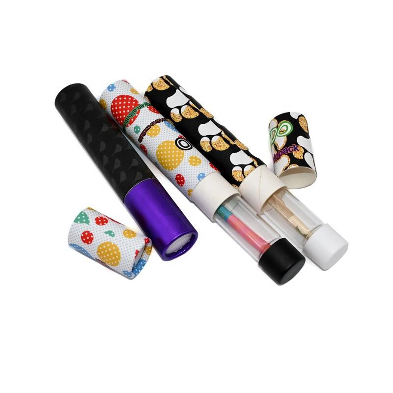 High quality/High cost performance 116 mm Empty PP Plastic Tube with Flip Coverlids Cigarette Tube Packaging Palstic Pop Top Joint Cr Tube