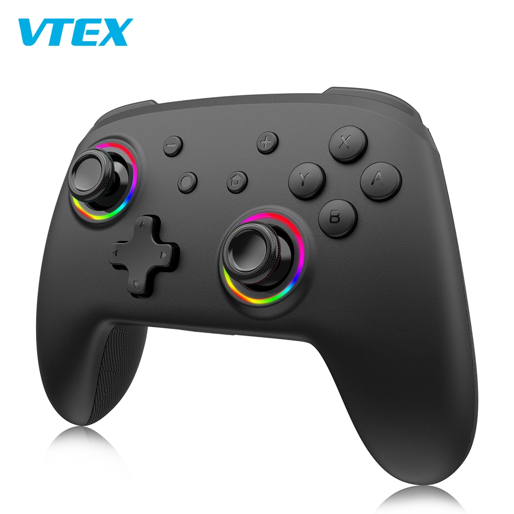 Vtex Custom New Gaming Handle Player Dual Motor 7 Colors LED Wireless Game Controller