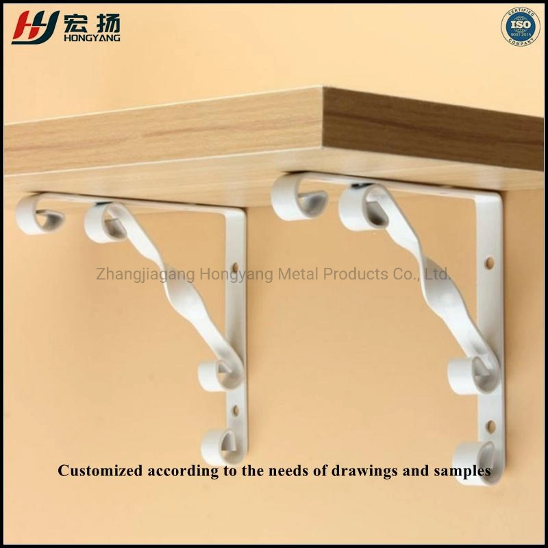 Floating Shelf Bracket Wall Hanging Bracket for Bedroom Bathroom and Other Antique Wood Wall Hanging 2PCS/ Set of Partition Bracket