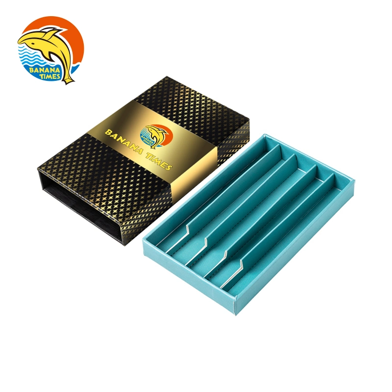 Cuadro Pre-Rolled personalizado resistente a los niños Preroll envasado impreso rollo Pre caso de las articulaciones de verificación de 5 Rodillos de Pre lámina caliente estampado