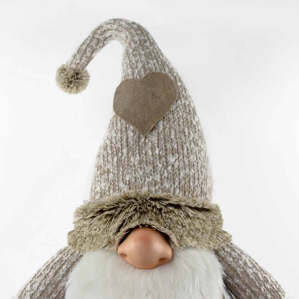 Handmade Swedish Plush Elf Christmas Sitting Gnome for Home Ornament