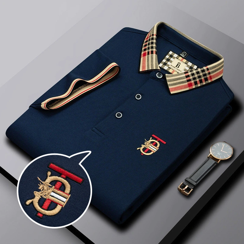 New Design High quality/High cost performance  Golf Man Casual Male Polo Shirt Short Sleeve Shirt Custom Embroidery Logo Mens Polo Shirts