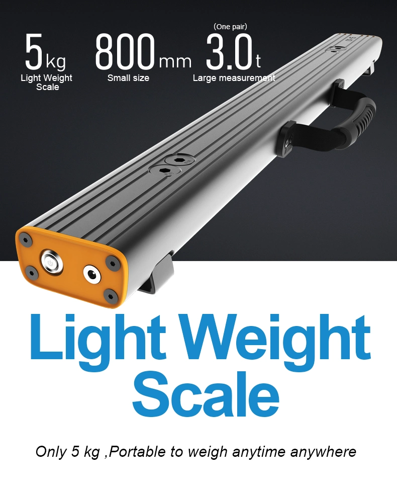 Báscula portátil de haz eléctrico Bluetooth ® Digital Mobile Weighbridge con APLICACIÓN para móviles Imprimir Forklift Palet Ltruck escala Logística escala 3ton