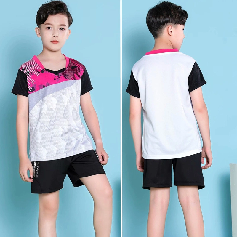 Quick Dry Breathable Badminton T Shirts Team Game Running Training Short Sleeves