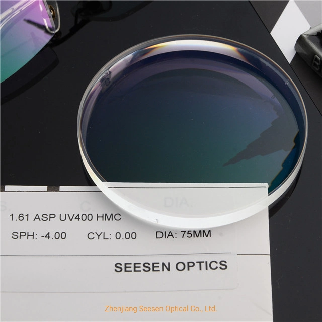 1.61 Prescription de la console HMC UV400 asphériques lentilles optiques de la fabrication de lentilles ophtalmiques