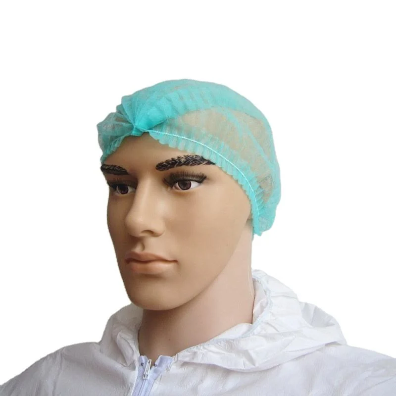 OEM Surgical Disposable Non Woven Bouffant Head Cover Nurse Cap