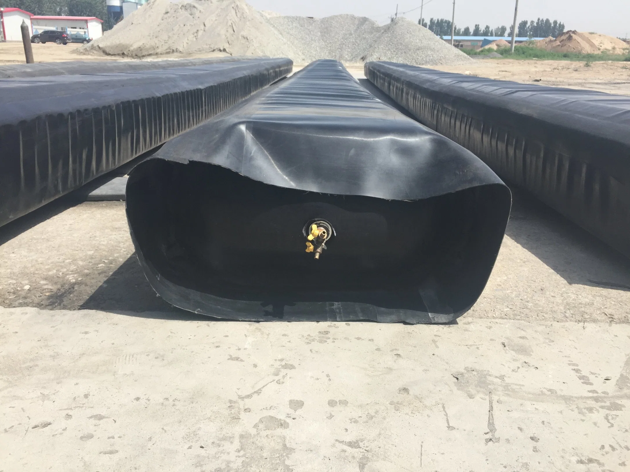 Rubber Inflatable Culvert Balloon Used for Bridge Construction