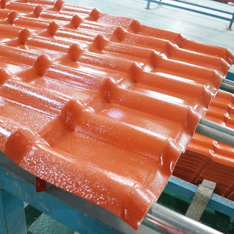 Plastic Roof Tiles Type ASA Coated UPVC Synthetic Resin Material Roof Tile