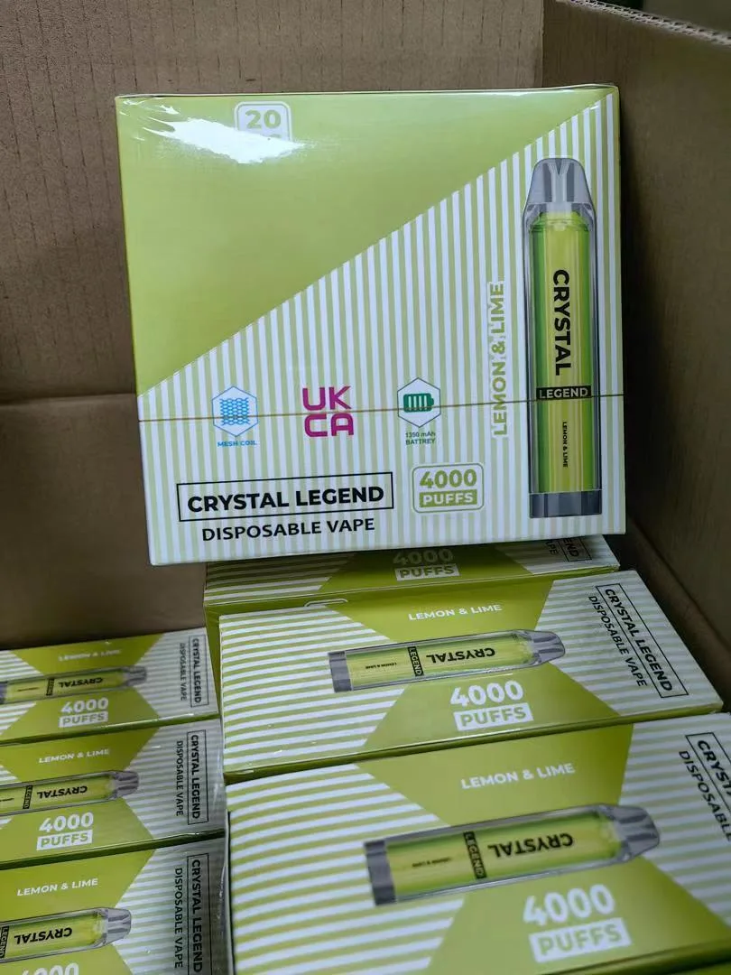 Großhandel/Lieferant Einweg E Zigarette Preis ist günstig Crystal Legend 4000 Puffs Fruit Flavour Puff Puff Händler