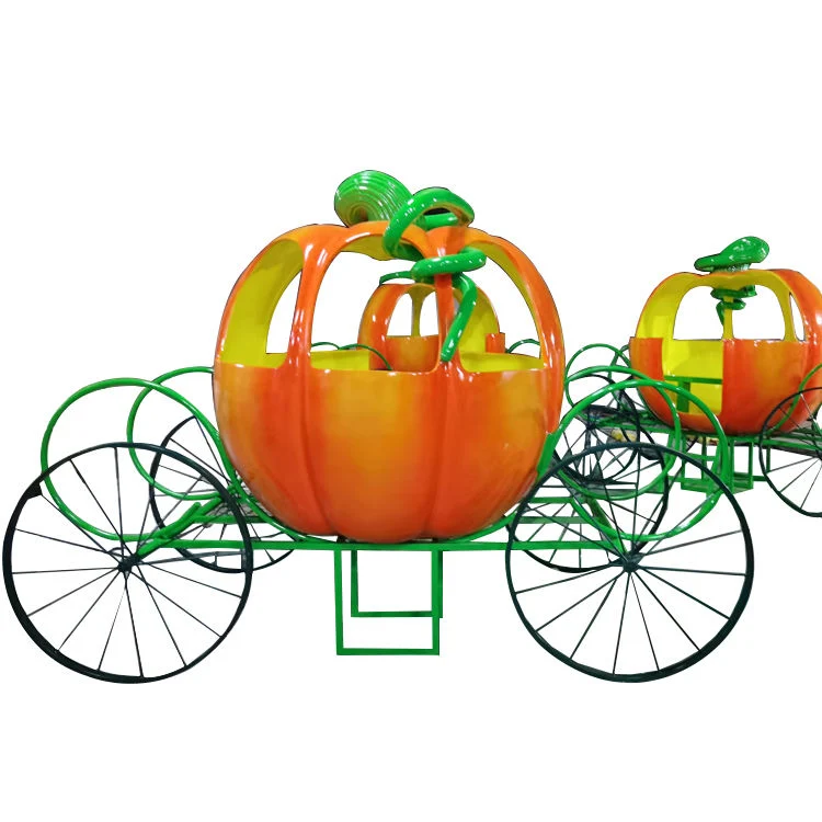 Modern Fiberglass Statue Sculpture Decorations Pumpkin Car Carriage Fiberglass Statue