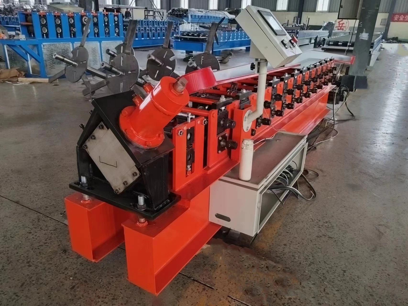 Steel Drywall C U Channel Omega Purlin Profile Roll Forming Machine