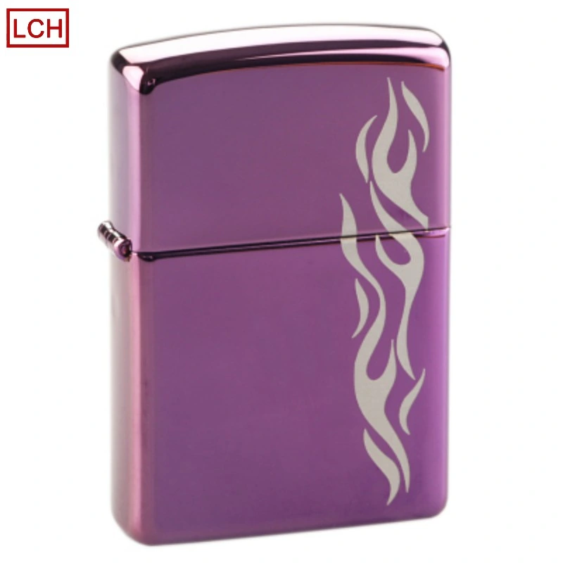 Custom High-Grade Carved Stainless Steel Cigar Aromatherapy Lighter Case Windproof Vintage Style Suitable for Elite Men