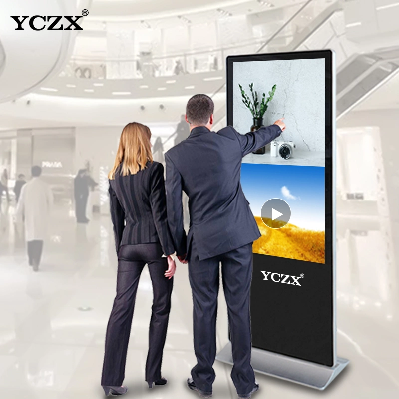 60 Inch Indoor Advertising Information Kiosk Excellent Performance Advertise Media Player