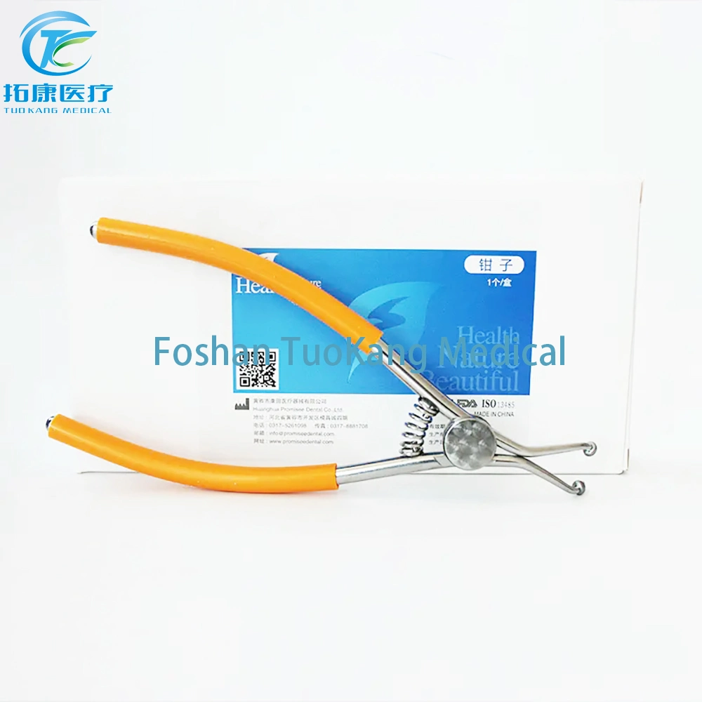 Forcep Clampes Medical Disposable Dental Forceps Dentistry Scissors with Plastic Sleeve for Matrix