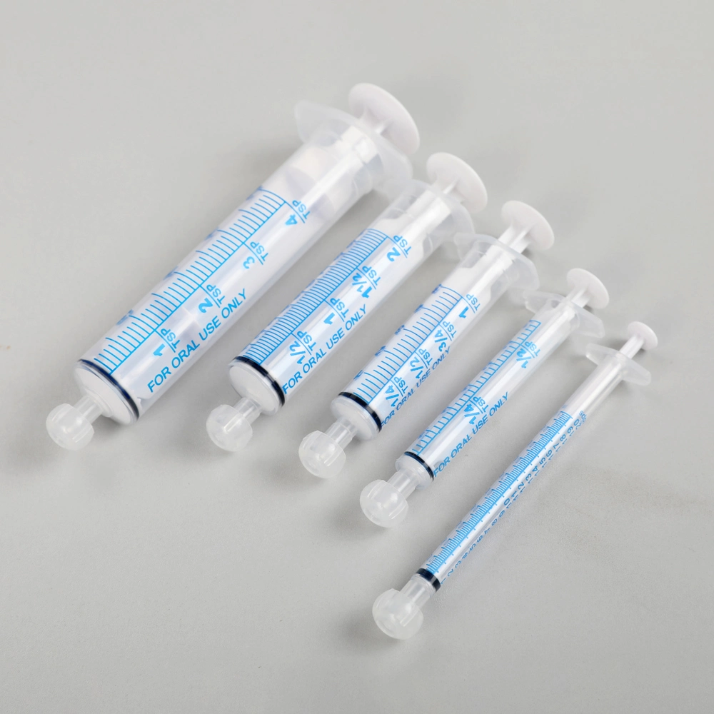 Sterile Oral Syringe with or Without Cap Enteral Syringe O Ring Type