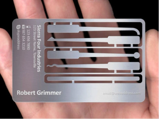 Custom VIP Card Name Card Metal Etched Business ID Card