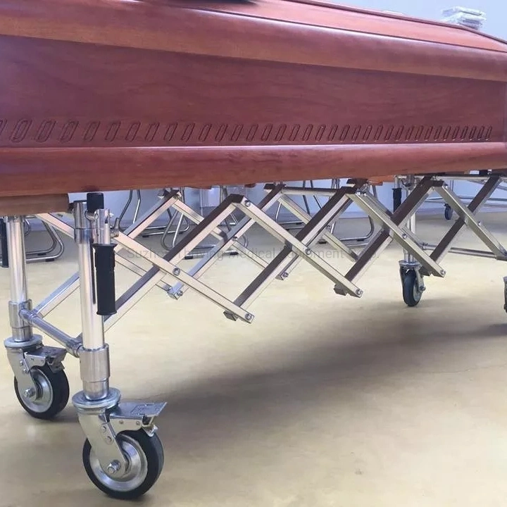 Stinless Steel Funeral Products Coffin Accessories Church Truck Casket Trolley for Sale (THR-CTF04)