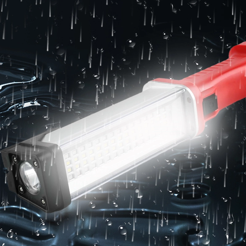 Brighttenlux Job Site Lighting USB مصابيح عمل LED قابلة لإعادة الشحن، مصباح عمل مغناطيسي فائق السطوع لإصلاح السيارة