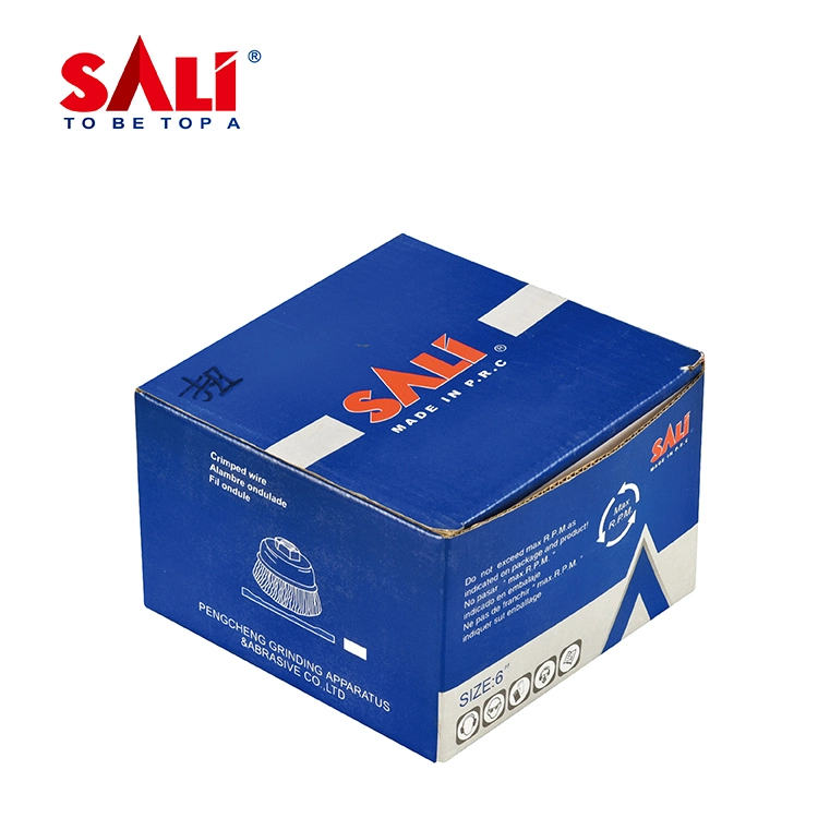 High-Quality Sali Brass Coated Hcs Crimped Wire Cup Brush