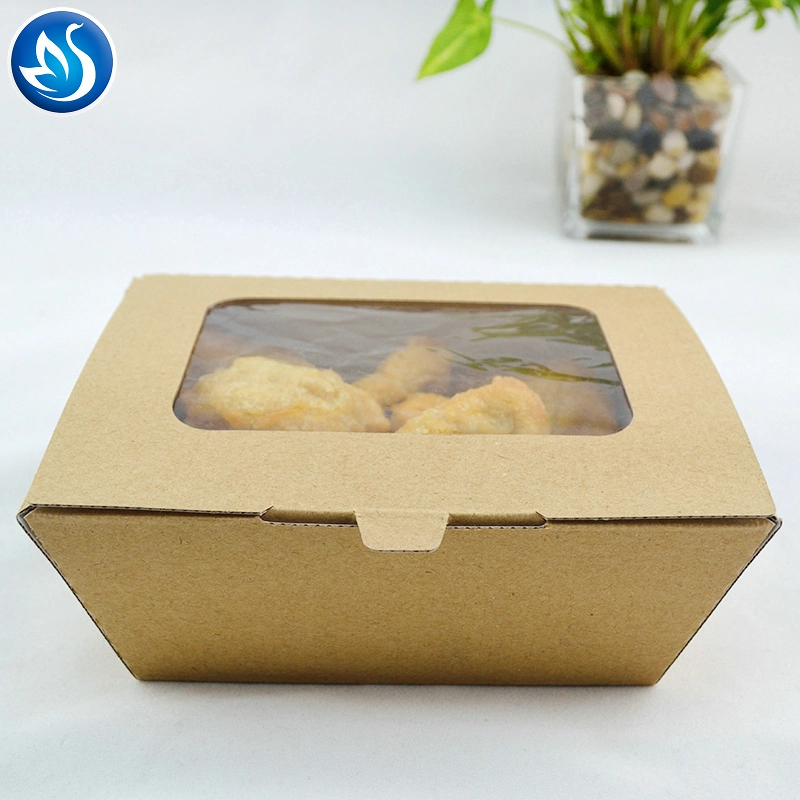 Ein Satz von Fast Food Verpackung Bag Koreanisch gebratenes Huhn Pappkarton Verpackung Boxen Huhn nehmen Box
