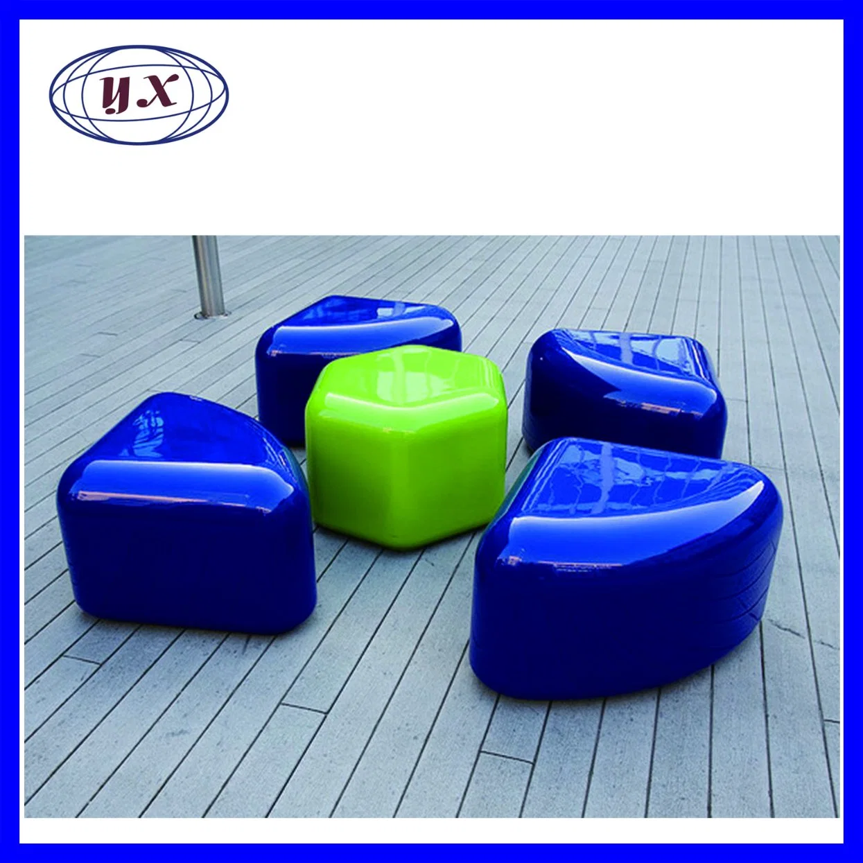 FRP /GRP Designer Stool Designer Stool Printed