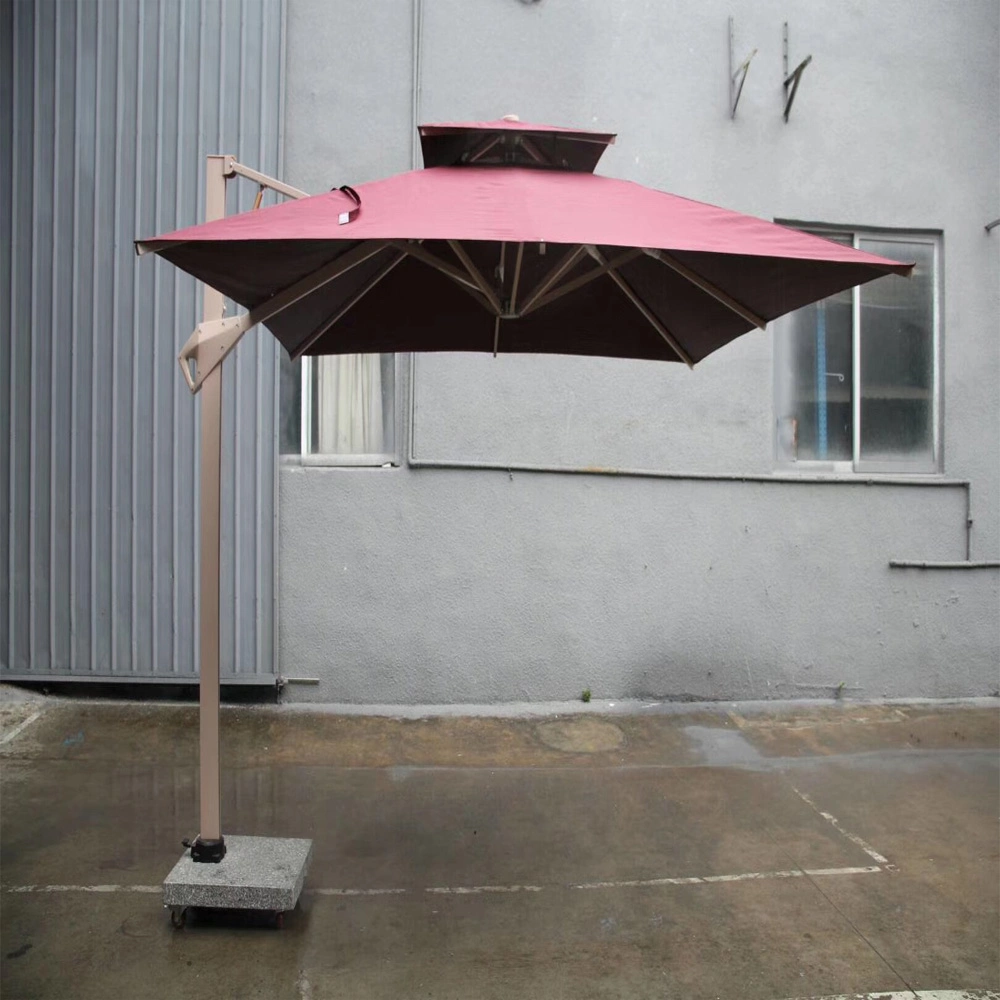 Mingsu Sells Traditional Outdoor Double Top Aluminum Garden Parasol