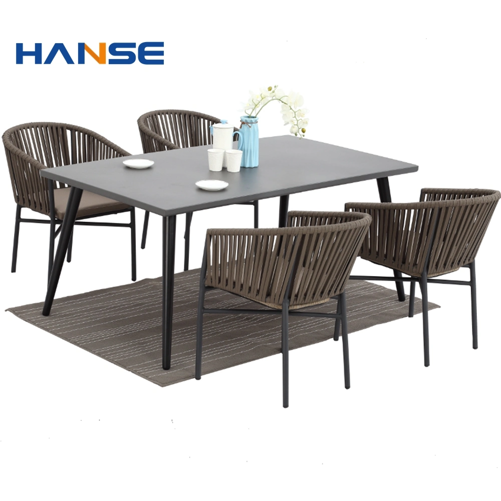 Best Garden Teak Round Table and Armchairs Customized Dimension Patio Dining Set Outdoor Garden Furniture