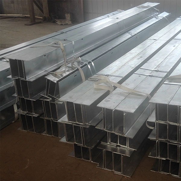 Hot DIP Galvanized Mild Steel Q355 Customized Punched Length Lintel Welding T Bar Steel Structural Beam of Building Material Steel Processing Beam