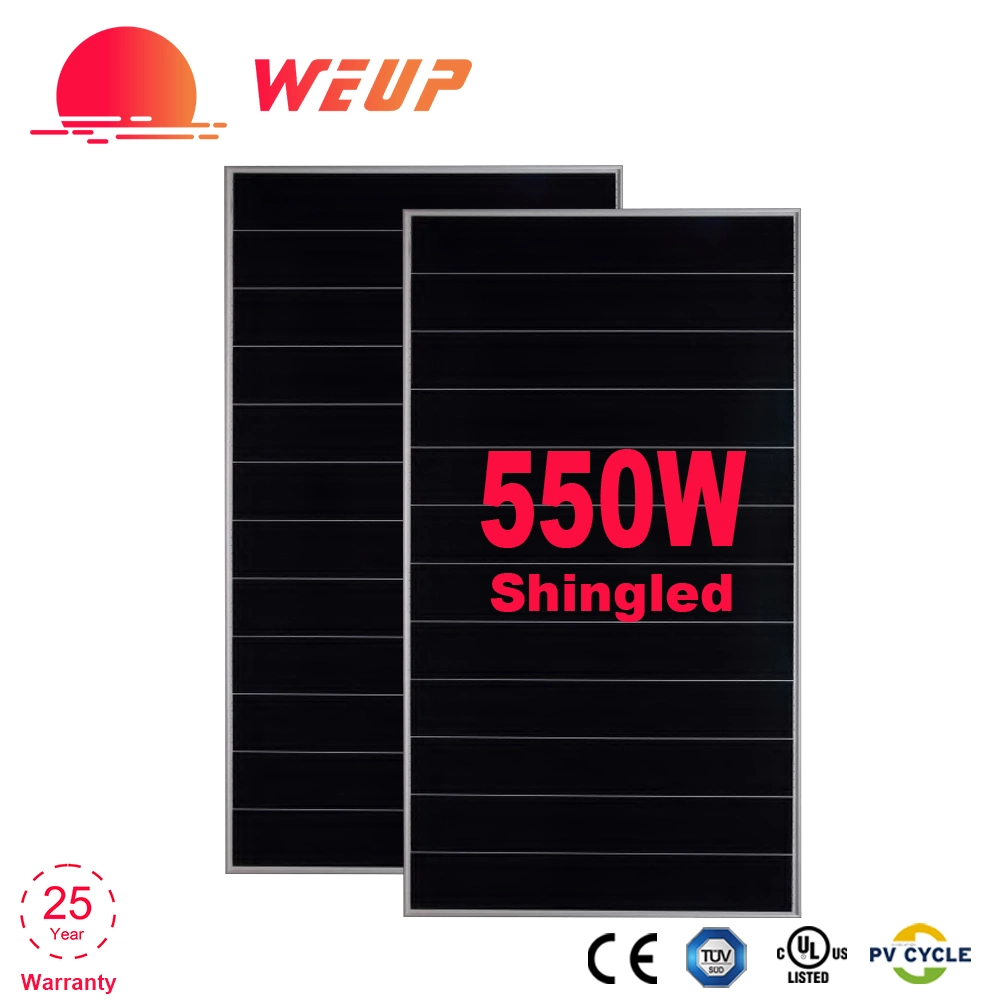 Commercial Use Mono Shingled 510W 520W 530W 550 Watt Solar Panel