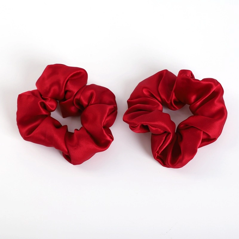 Various Fashion Plain and Print Silk Scrunchies