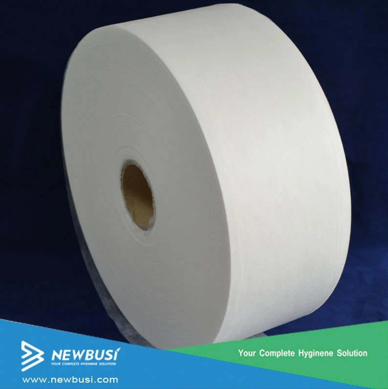 Nonwoven de pañal hoja superior y en relieve suave algodón sentir Nonwoven Fabric para adultos Pañales Hoja superior