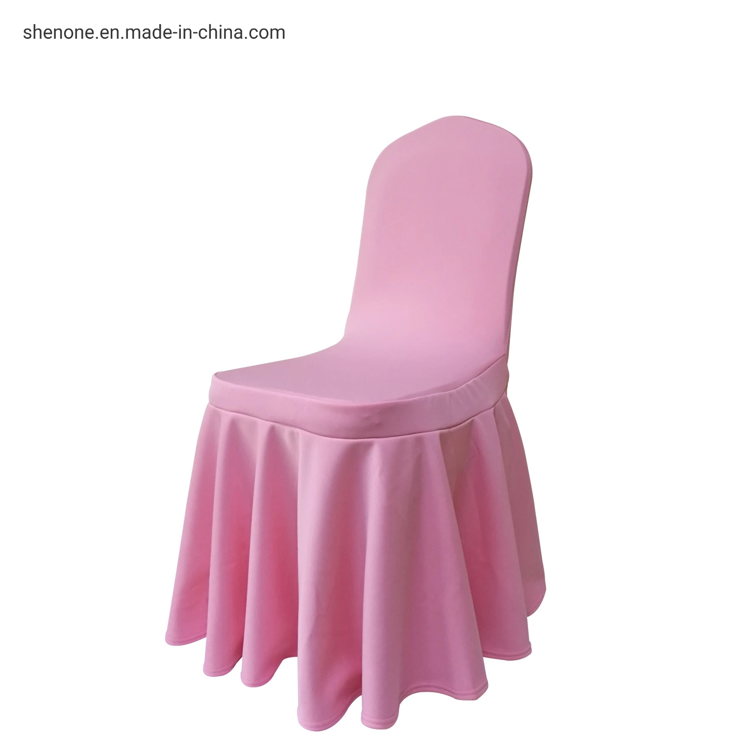 Shenone Hotel Banquet Plain and Ordinary Dyed Jacquard Pattern Chair Cover