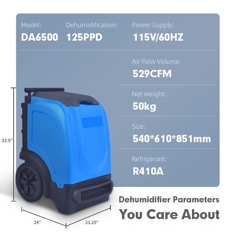 1350W Power Consumption 10.1A Rated Current Industrial Flood Restoration Equipment