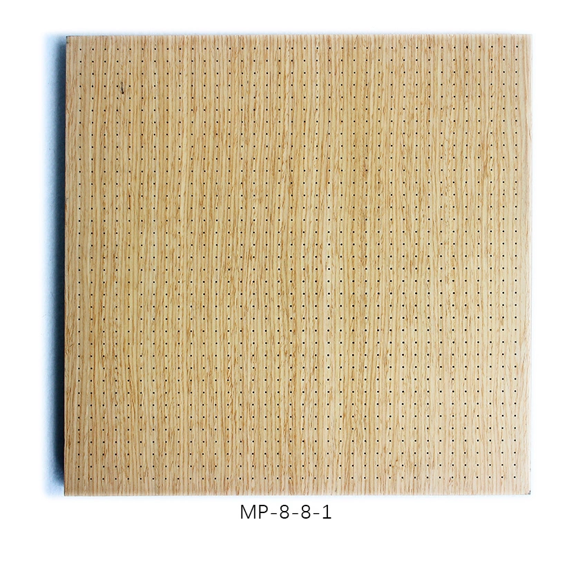 3D MDF Wave Board Interior Timber Wall Panelling Decor 3D MDF Wave Board Deco Wooden Perforated Acoustic Panel