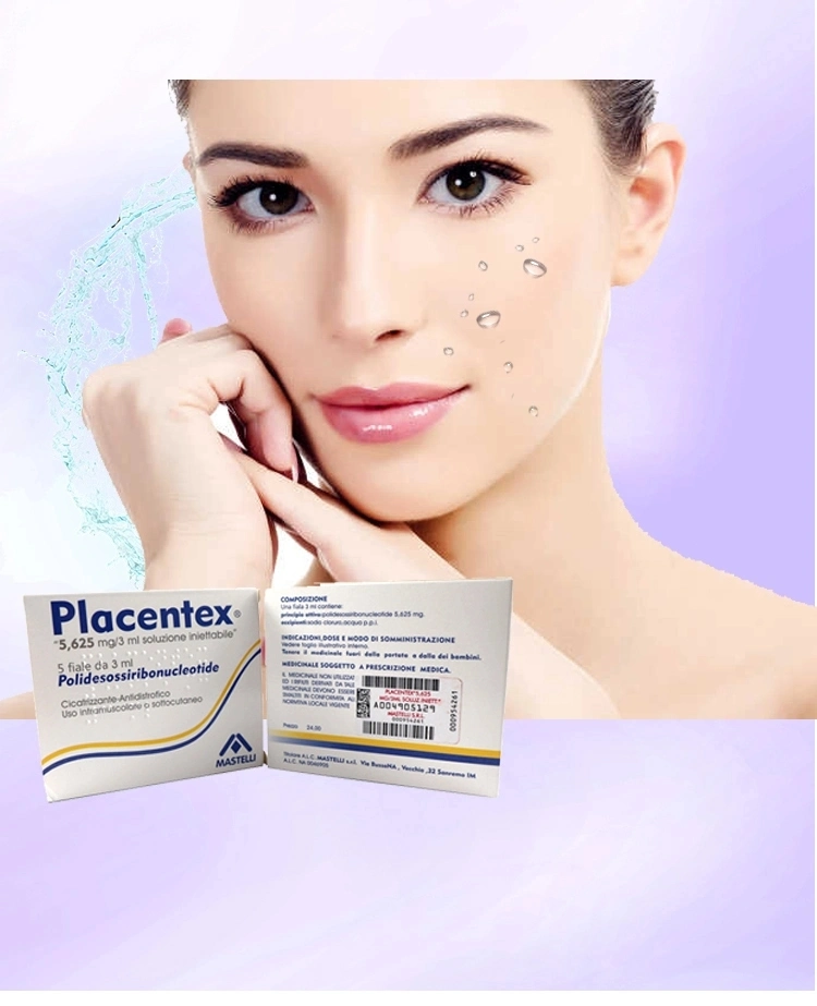 Salmón DNA Ingredientes Pdrn Placentex Injectable Dermal Fillers Marcas de Corea Rejuvenecimiento de la piel de buen efecto