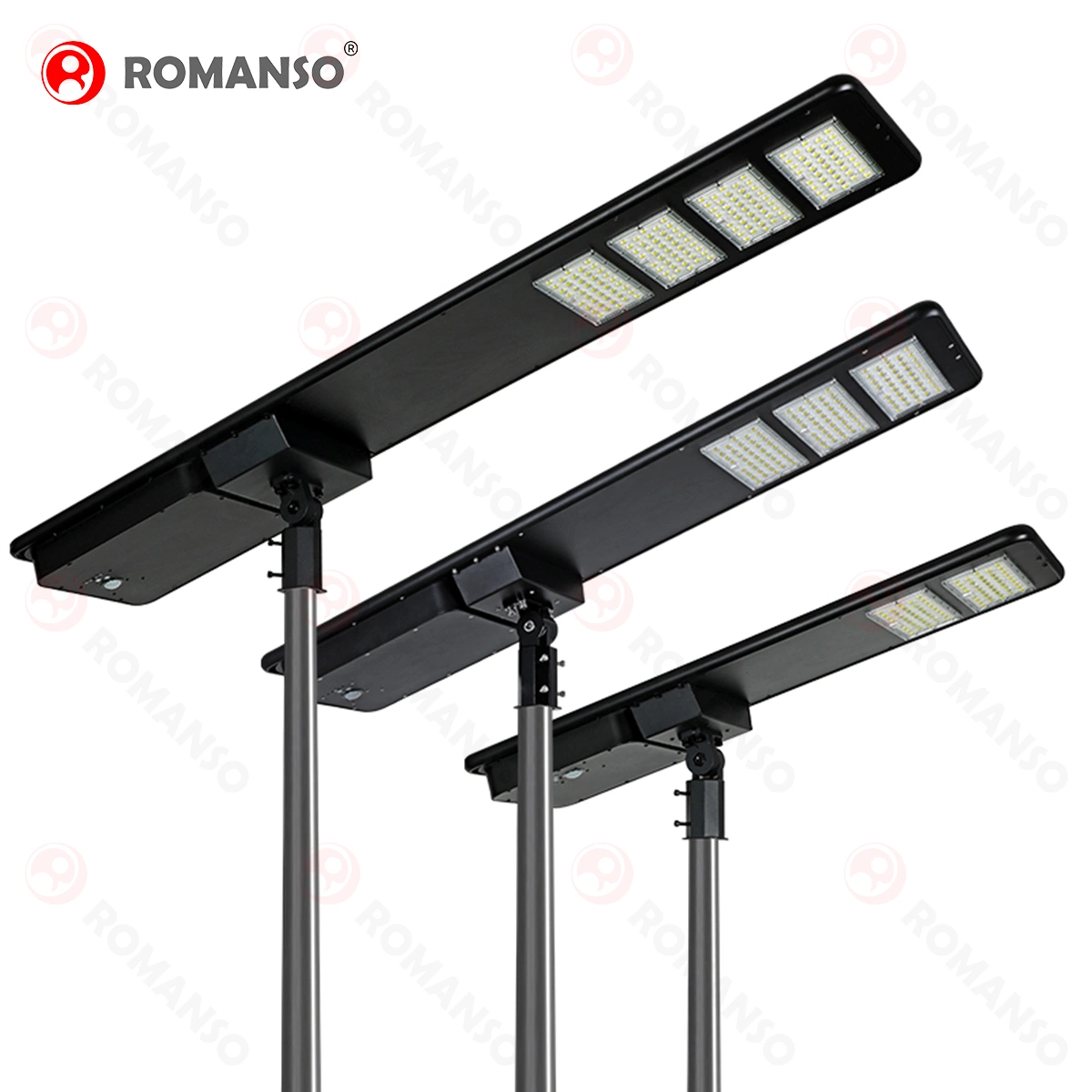 Aluminum CE Approved Romanso or ODM 750*350*100mm Solar Street Light LED