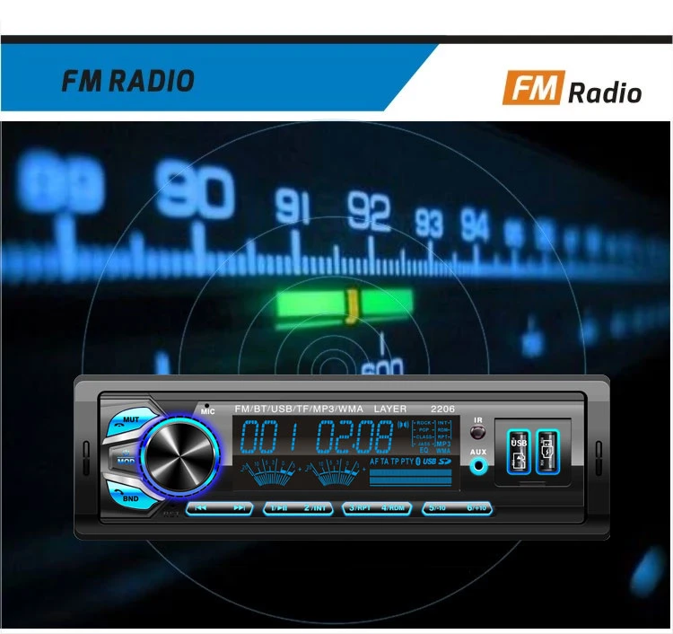 Fixed Panel Car Auto Multimedia System Radio Audio MP3 Player