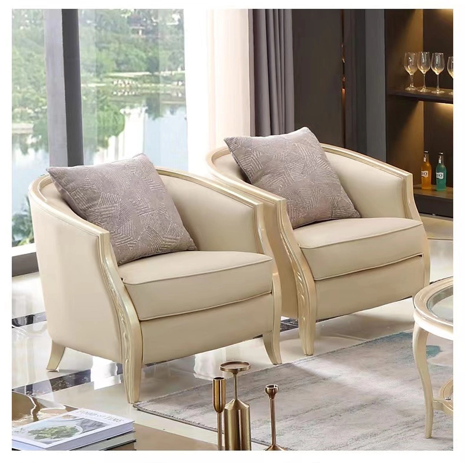 Modern Style Leder Wohnzimmer Sofas Licht Luxus-Couch Lounge Individuelle Stoff Samt Sofa Set Möbel