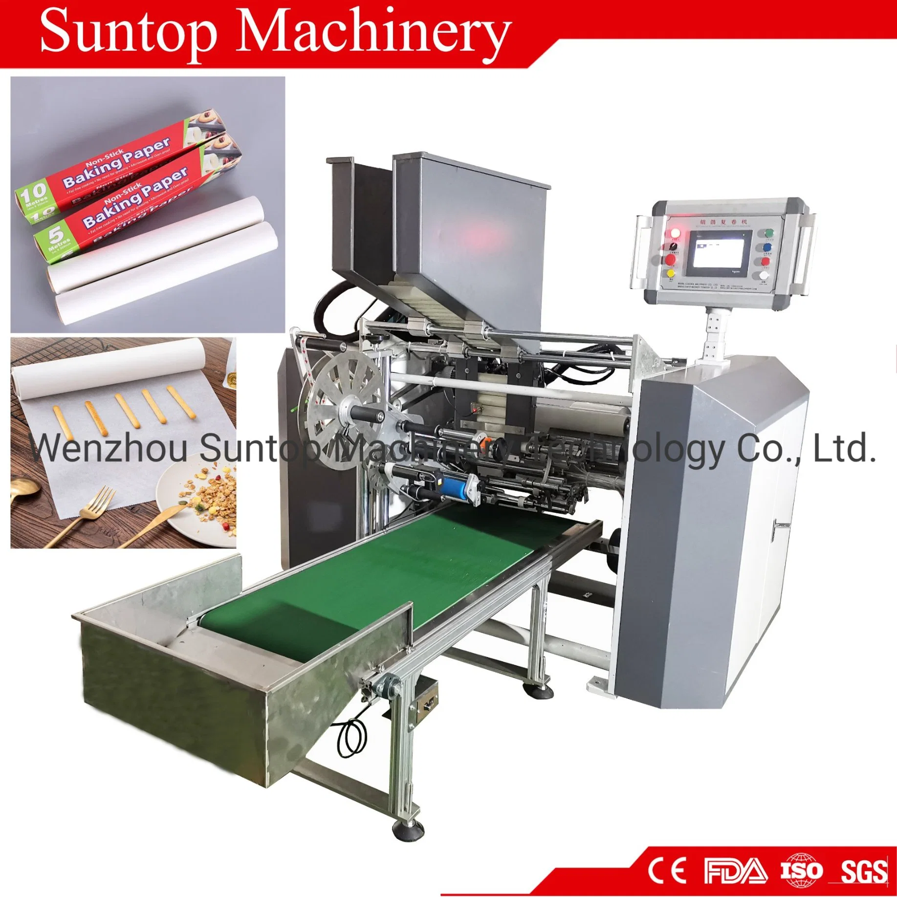 Automatic Aluminium Foil Roll Baking Paper Silicon Paper Cutting Machine